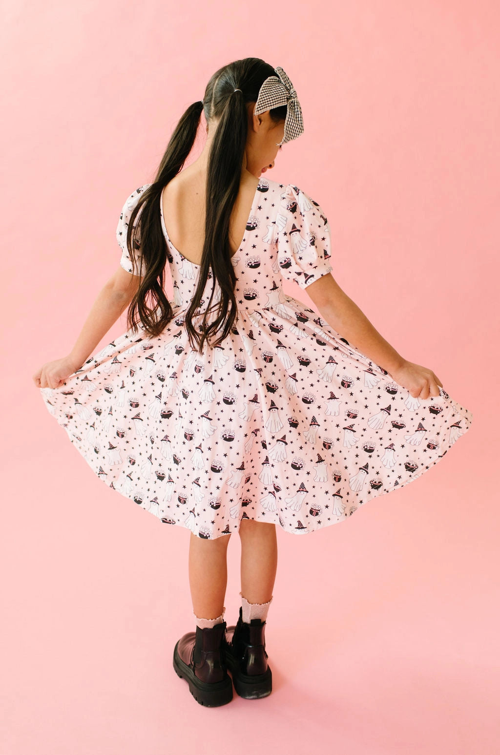 Puff Dress - Pink Cauldron – Bumps N Bundles