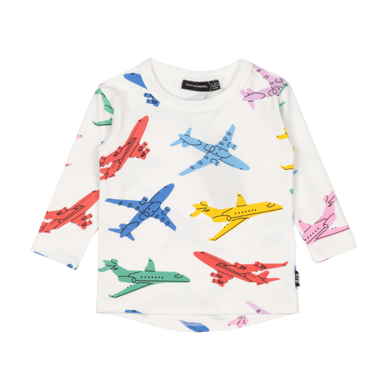 Airplane long sleeve shirt kids