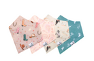 girl western print bibs