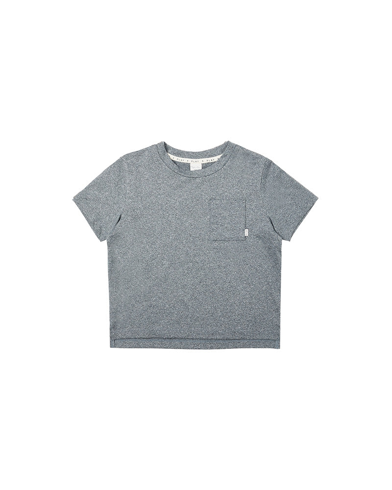 navy blue t-shirt with pocket 