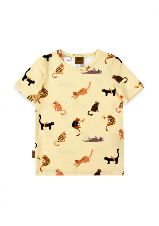 Top - Yellow with Cats