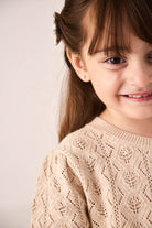 Kids Tan Knit Sweater