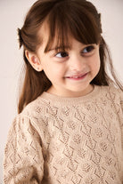 Kids Tan Knit Sweater