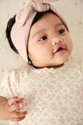 Load image into Gallery viewer, Baby Light Pink Floral Bodysuit with Bow
