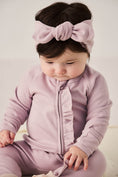 Load image into Gallery viewer, Lilac Cotton Ruffle One Piece baby
