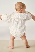 Load image into Gallery viewer, Cream Floral Long Sleeve Bubble Baby
