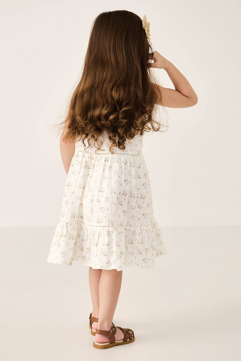 Toddler Cream Floral Sun Dress