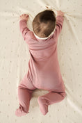 Load image into Gallery viewer, Dark Pink Cotton One Piece baby

