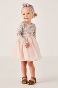 Load image into Gallery viewer, Purple Floral Light Pink Tutu Dress Toddler
