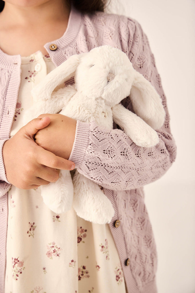 Toddler Lavender Knit Button up Cardigan