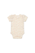Load image into Gallery viewer, Baby Light Pink Floral Bodysuit 
