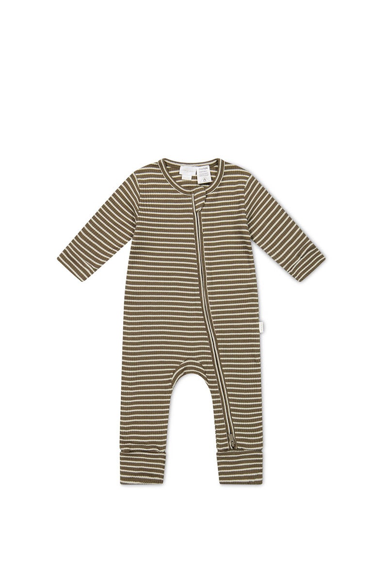 striped baby pajama