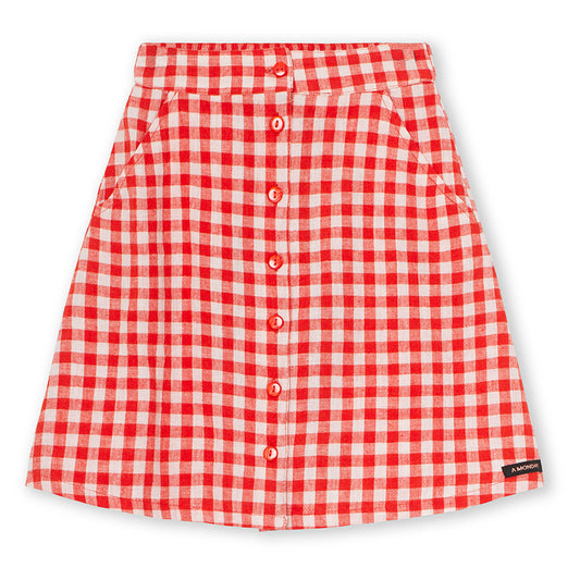 Summer Skirt - Poppy Check
