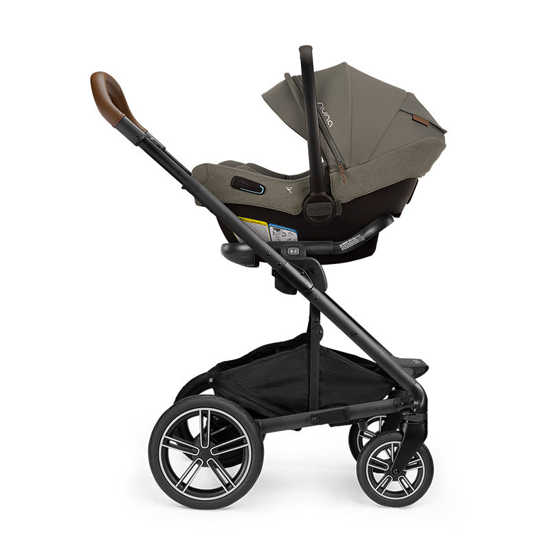 gray infant carseat and stroller