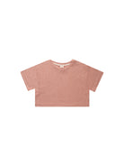 Tech Crop Top - Heathered Lipstick