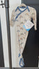 video of newborn knotted gown with dirt bike pattern 