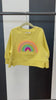 Video of Yellow Crewneck with Rainbow Sequin 