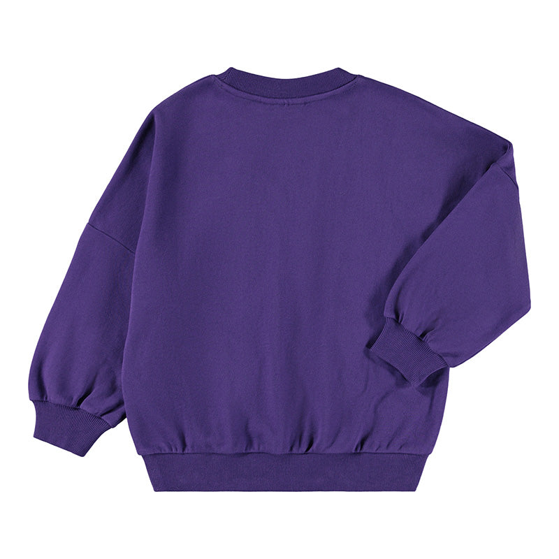 Purple sweatshirt on a white background