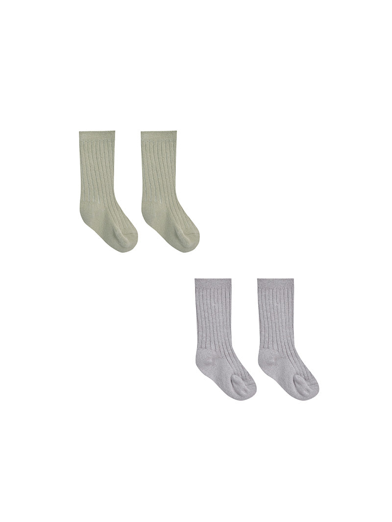Socks Set - Sage + Periwinkle
