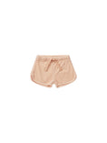 Load image into Gallery viewer, girls peach terry cloth shorts
