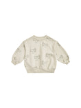 Load image into Gallery viewer, kids cream crewneck airplanes
