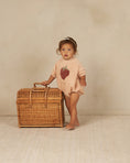 Load image into Gallery viewer, baby strawberry terry cloth romper
