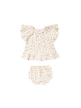 Load image into Gallery viewer, Baby Ruffle Sleeve Strawberry Set
