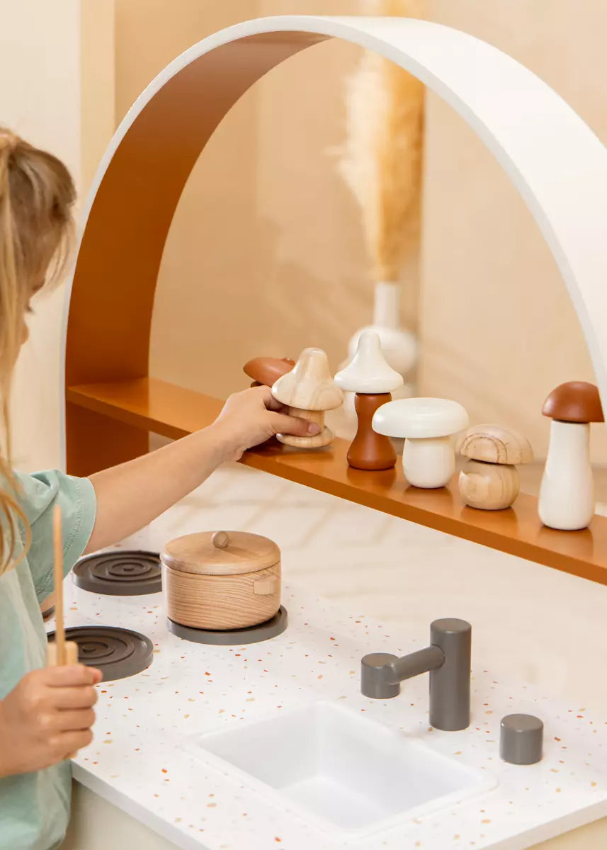 red and white mushroom kids toys