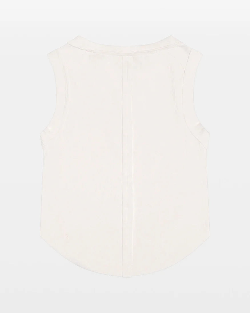 ribbed tank top white