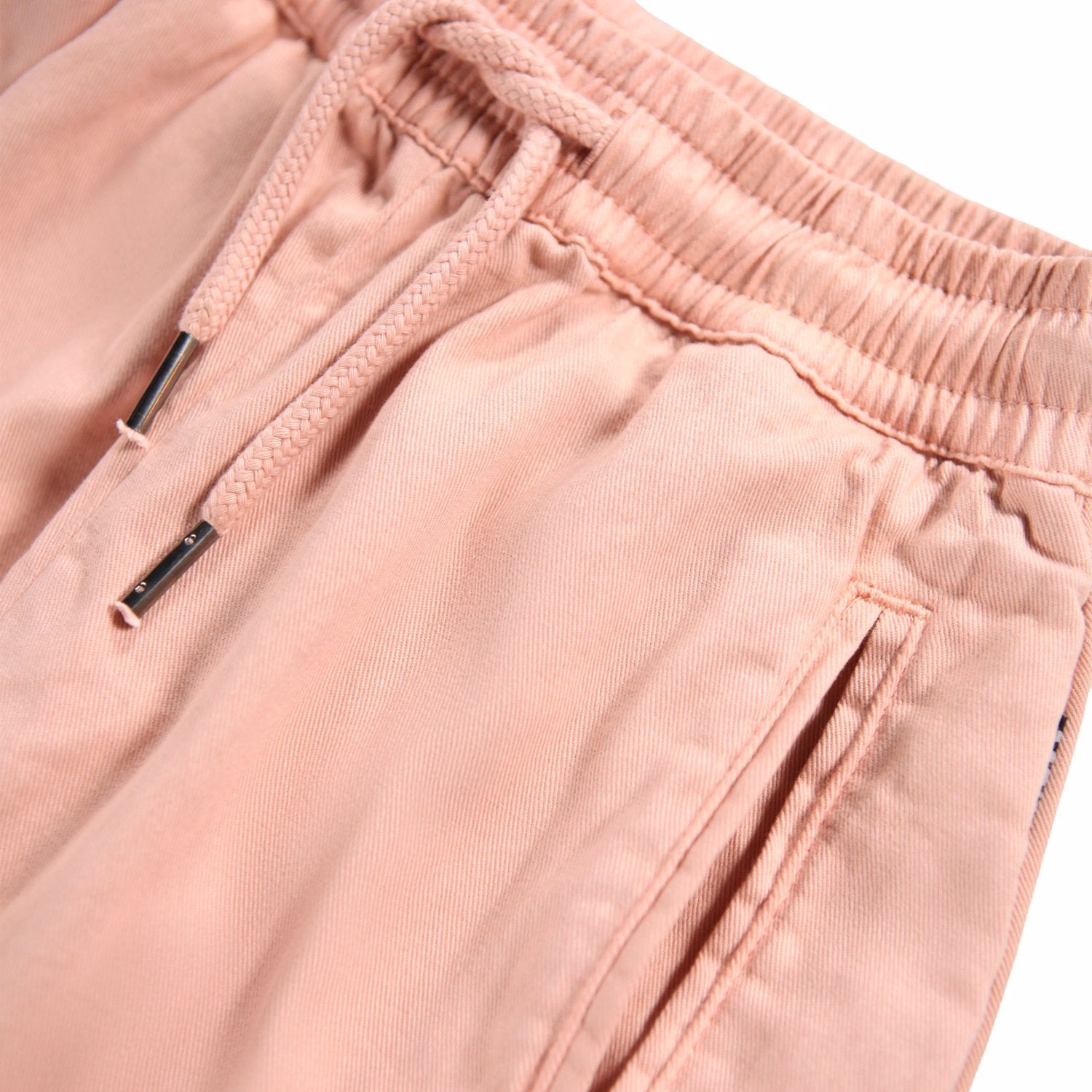 rose pink cargo pants with drawstring waist band 