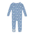 Load image into Gallery viewer, Print Convertible Sleeper with Zipper - Dream Blue Axolotl Party
