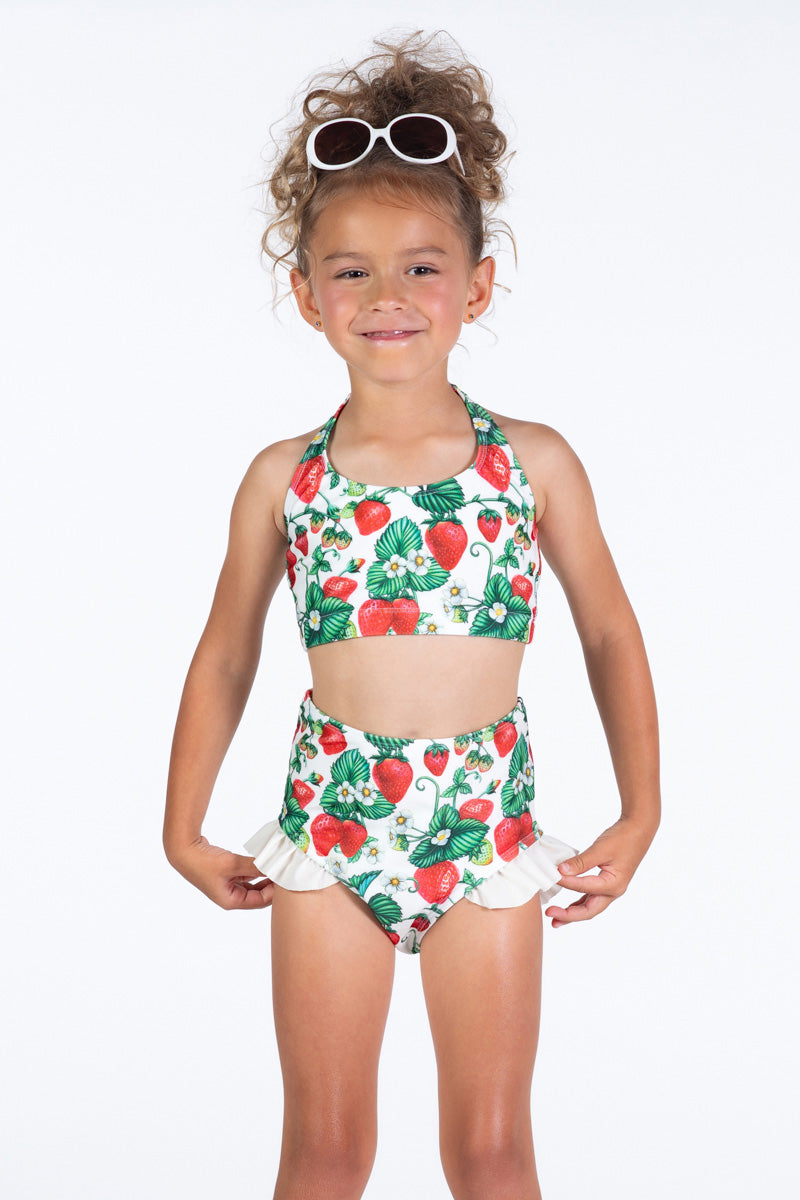 two piece berry girls swimsuit