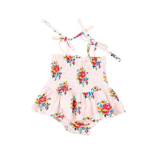 Smocked Bubble with Skirt - Pretty Bouquets
