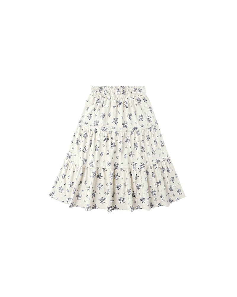 Floral patterned skirt on a white background