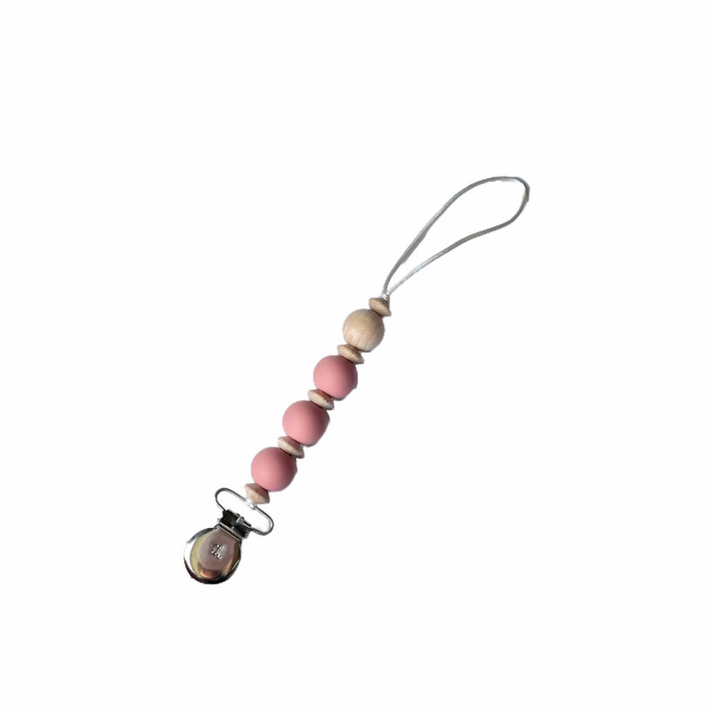 Calista Petite Pacifier Clip - Rose Dawn