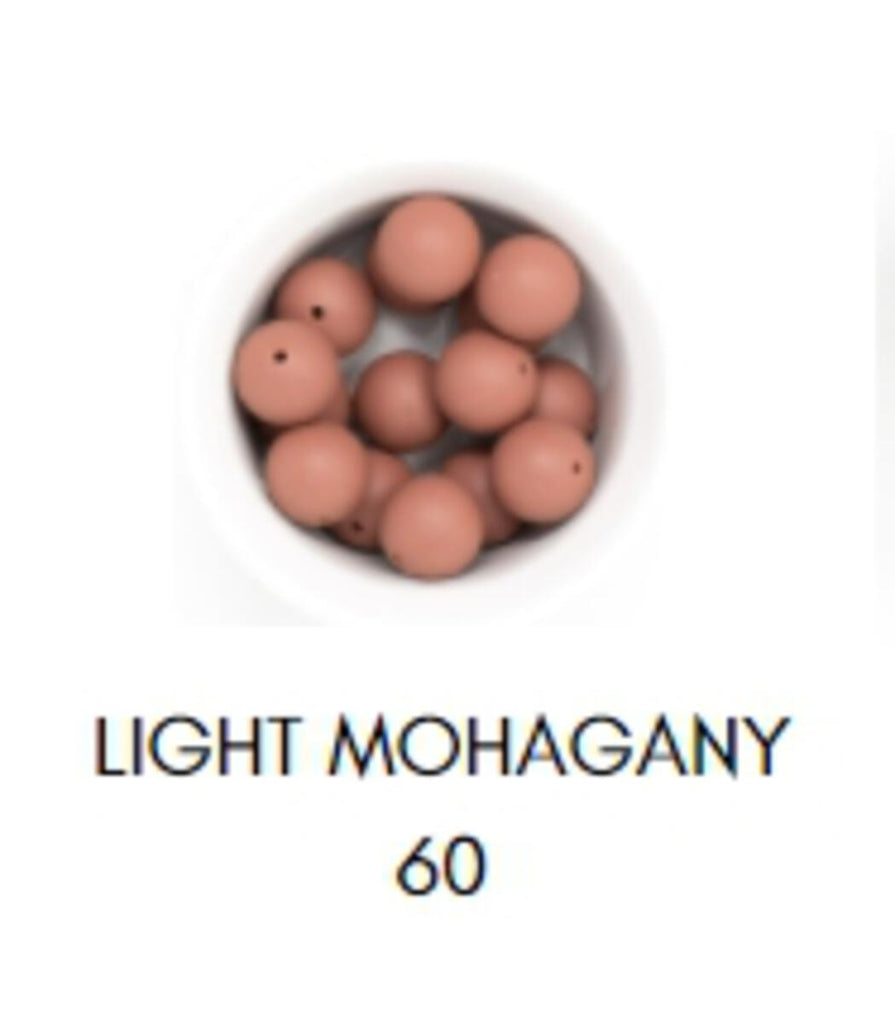 Petite Maya Pacifier Clip - Light Mahogany
