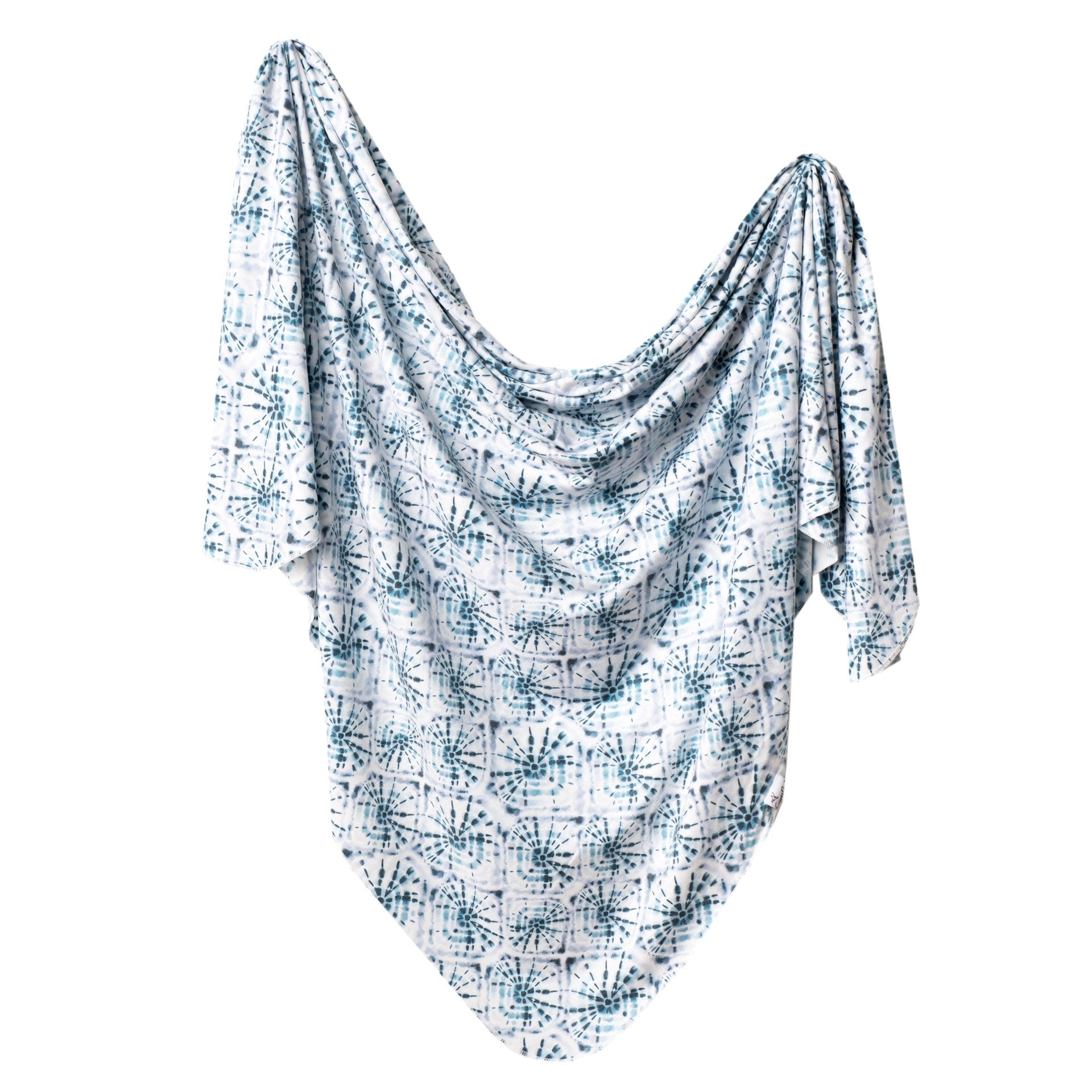 Knit Swaddle Blanket - Indigo