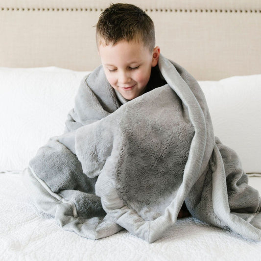 Gray Lush Blanket - Toddler