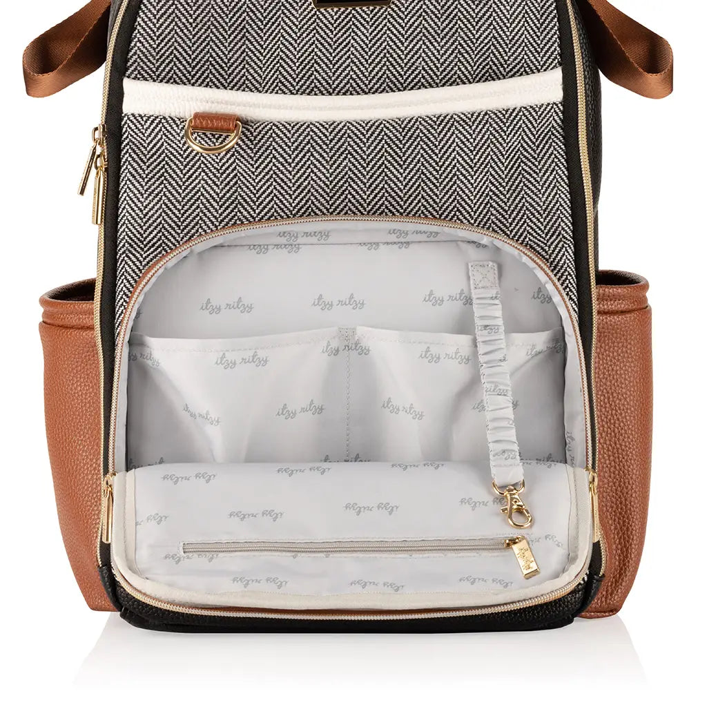 Boss Plus Diaper Bag Backpack - Coffee and Cream