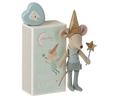 Load image into Gallery viewer, Tooth Fairy Mouse in Matchbox - Blue
