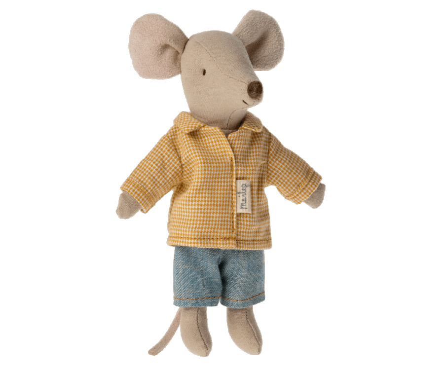 Big Brother Mouse in Box - Blue Shorts and Yellow Top