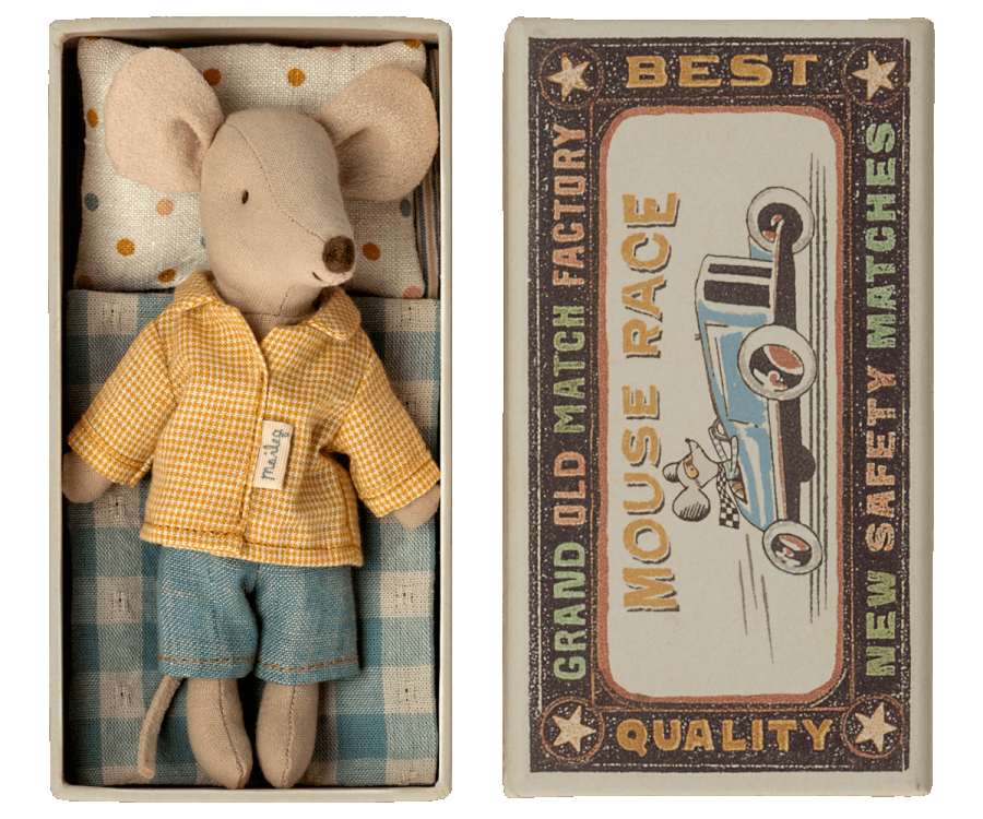 Big Brother Mouse in Box - Blue Shorts and Yellow Top