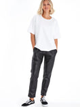 Load image into Gallery viewer, Comfy Cool Leather Look Pants - Black
