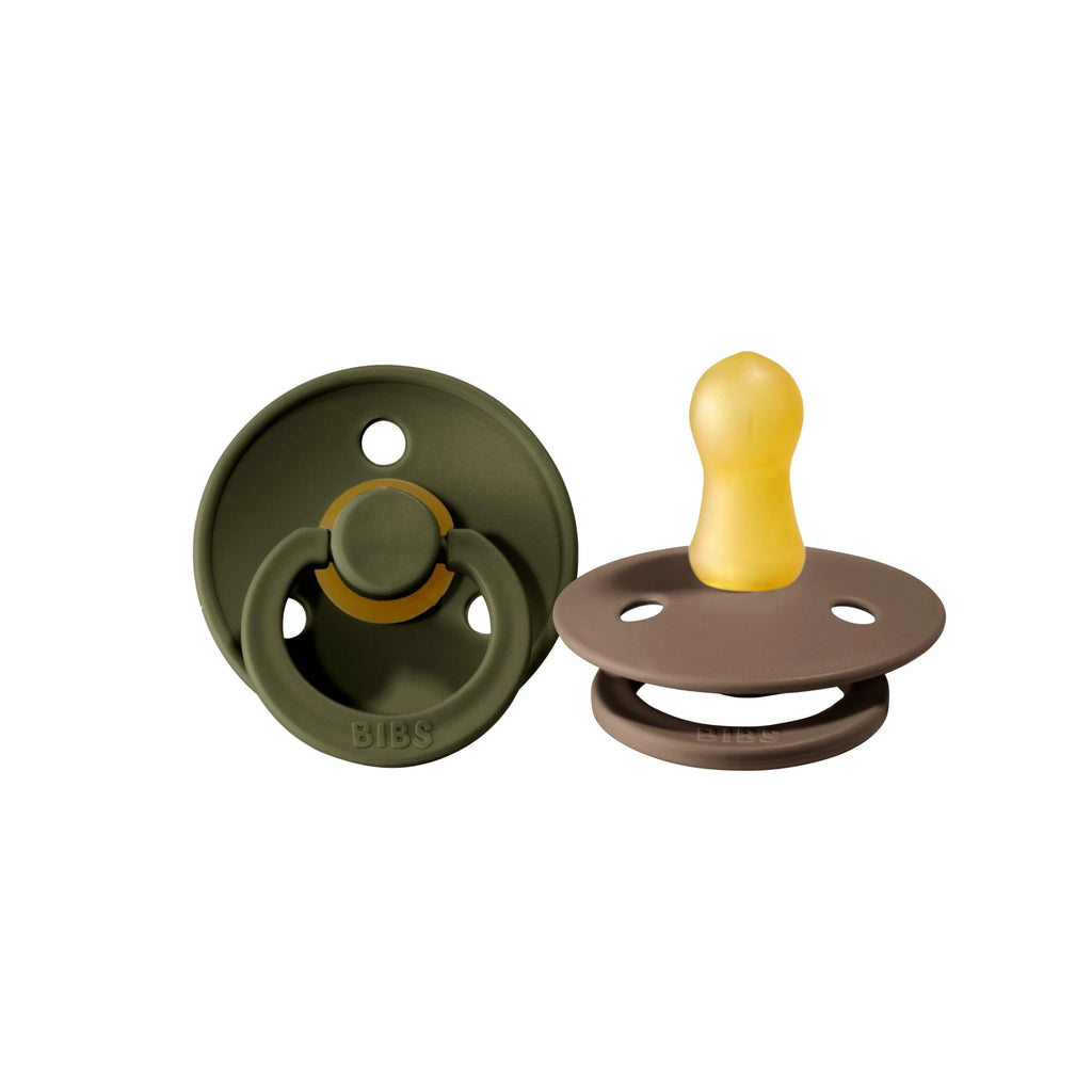 BIBS Pacifier 2 Pack - Hunter Green + Dark Oak