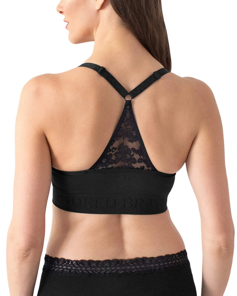 Simply Sublime® Lace Racerback Nursing Bra - Busty - Black