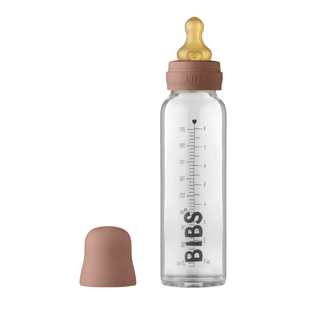 BIBS Baby Glass Bottle - Complete Set 8 Ounce - Woodchuck