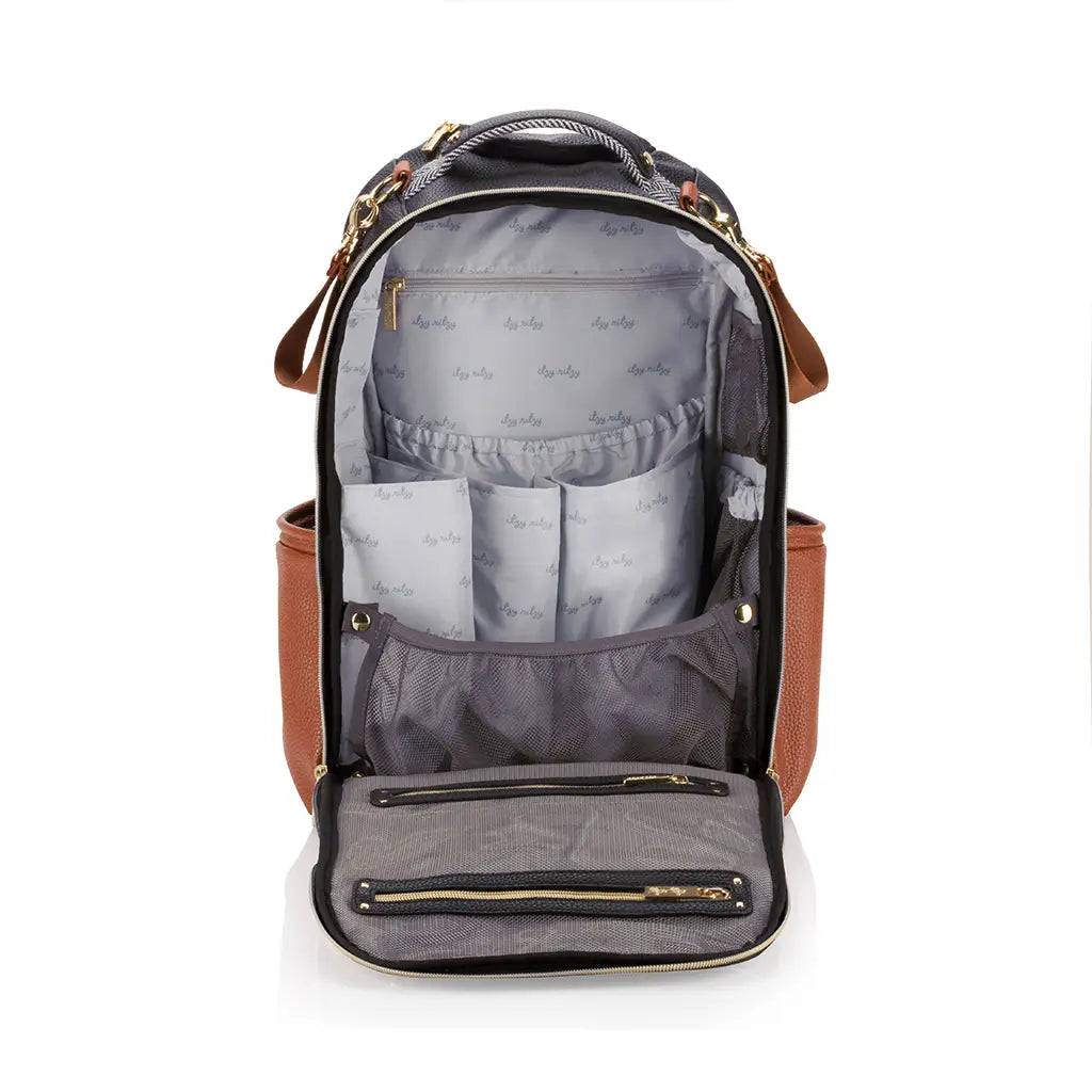 Boss Plus Diaper Bag Backpack - Coffee and Cream