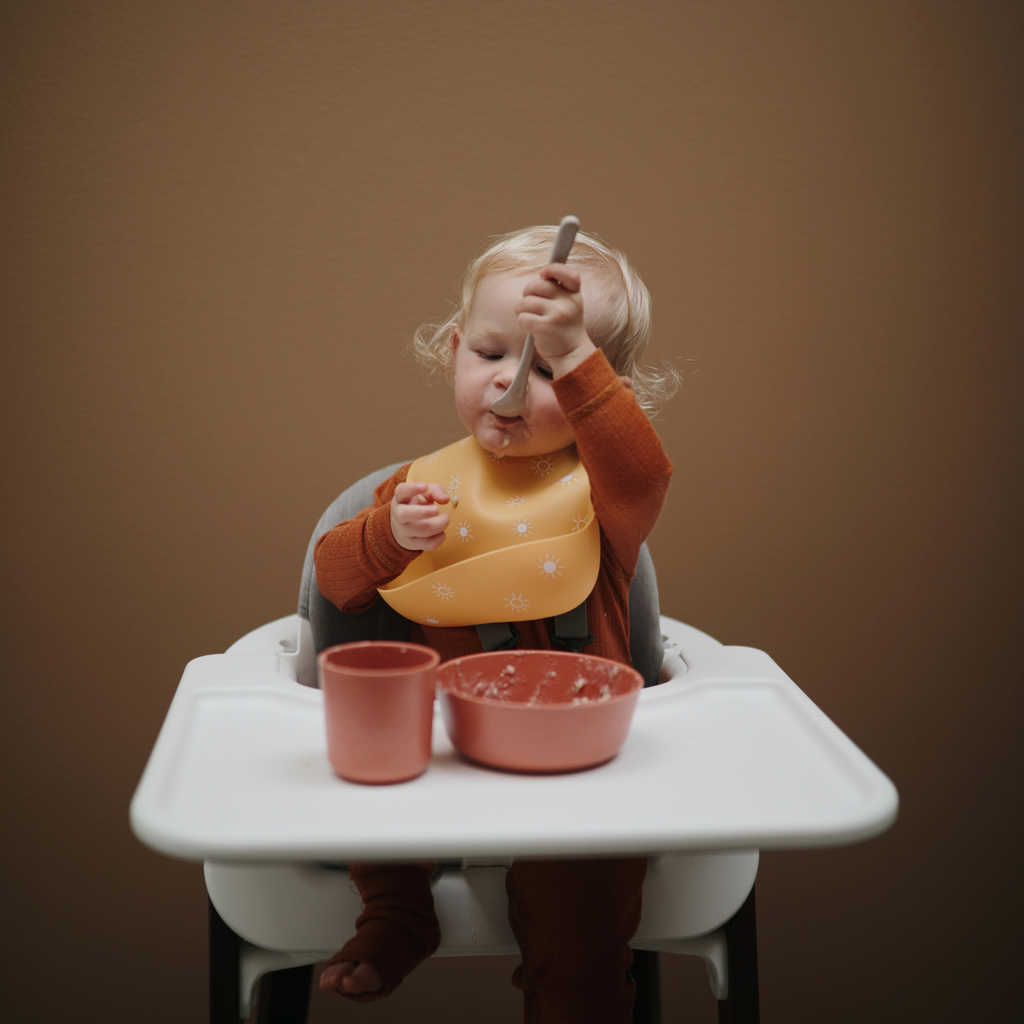 Silicone Bib - Warm Taupe