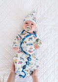 Load image into Gallery viewer, Newborn Knotted Gown - Diesel

