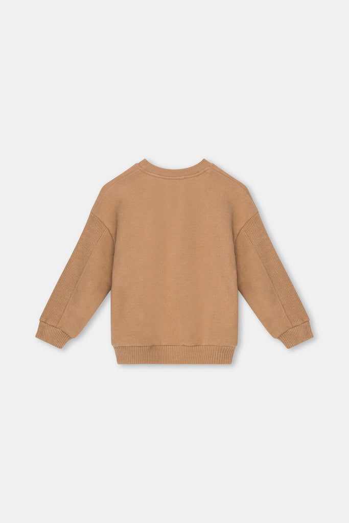Organic Knit Sweater - Camel